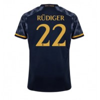 Dres Real Madrid Antonio Rudiger #22 Preč 2023-24 Krátky Rukáv